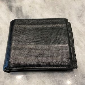 Prada Men’s Steffiano Leather Wallet Trifold